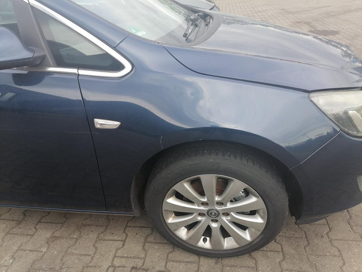 Opel Astra J Sportsturer original Kotfl&uuml;gel vorn rechts Z22A Ozeanblau Bj.2011